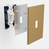 Screwless Copper - 2 Blank Wallplate