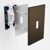 Screwless Bronze - 2 Blank Wallplate