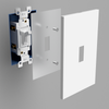 Screwless White - 1 Blank Wallplate