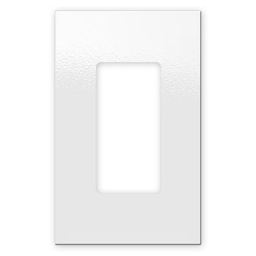 Screwless White - 1 Rocker Wallplate