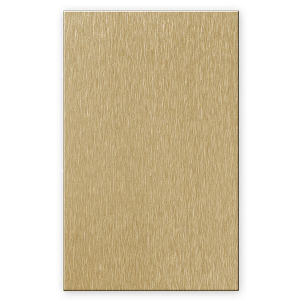 Screwless Brushed Gold - 1 Blank Wallplate