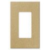 Screwless Brushed Gold - 1 Rocker Wallplate