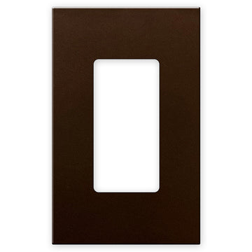 Screwless Bronze - 1 Rocker Wallplate