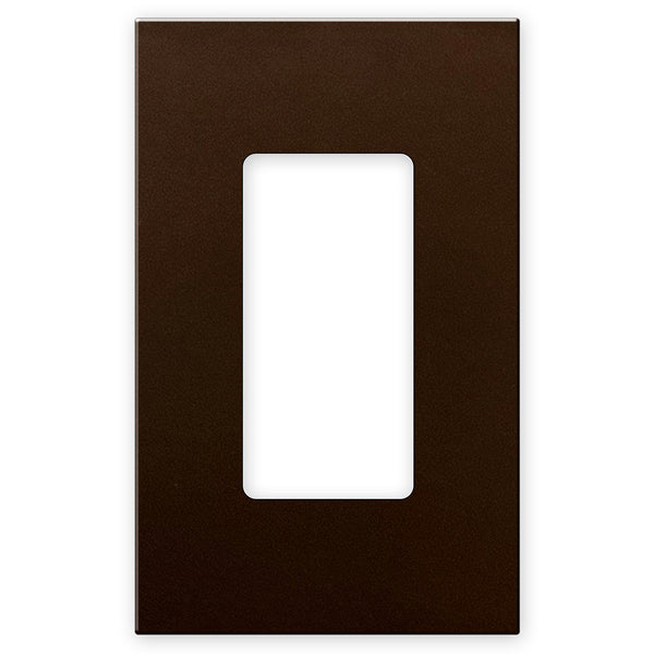 Screwless Bronze - 1 Rocker Wallplate