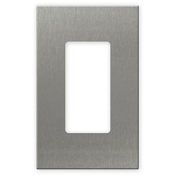 Screwless Stainless Steel - 1 Rocker Wallplate