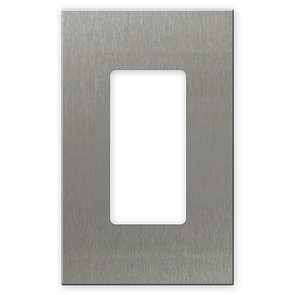 Screwless Stainless Steel - 1 Rocker Wallplate