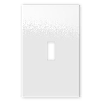 Screwless White - 1 Toggle Wallplate