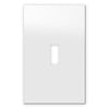 Screwless White - 1 Toggle Wallplate