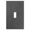 Screwless Brushed Gray - 1 Toggle Wallplate