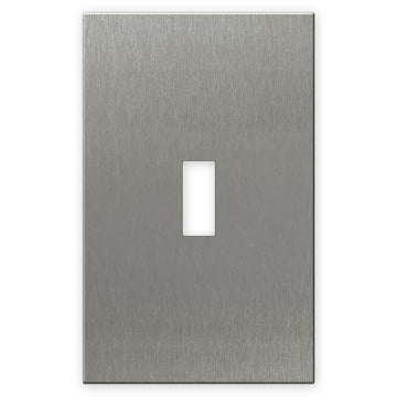 Screwless Stainless Steel - 1 Toggle Wallplate