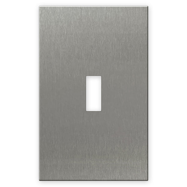 Screwless Stainless Steel - 1 Toggle Wallplate