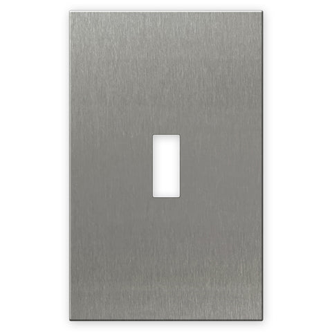 Screwless Stainless Steel - 1 Toggle Wallplate