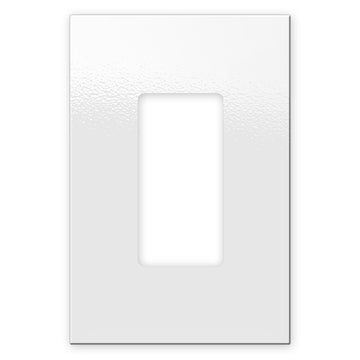Screwless Oversized White - 1 Rocker Wallplate