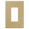 Screwless Oversized Brushed Gold - 1 Rocker Wallplate