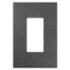Screwless Oversized Brushed Gray - 1 Rocker Wallplate