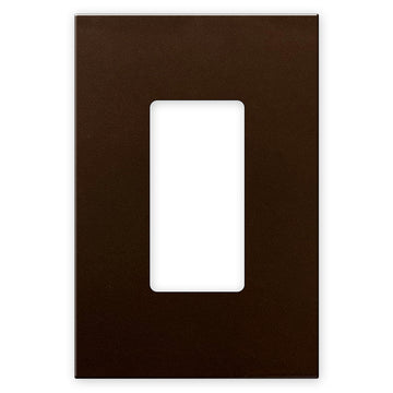Screwless Oversized Bronze - 1 Rocker Wallplate