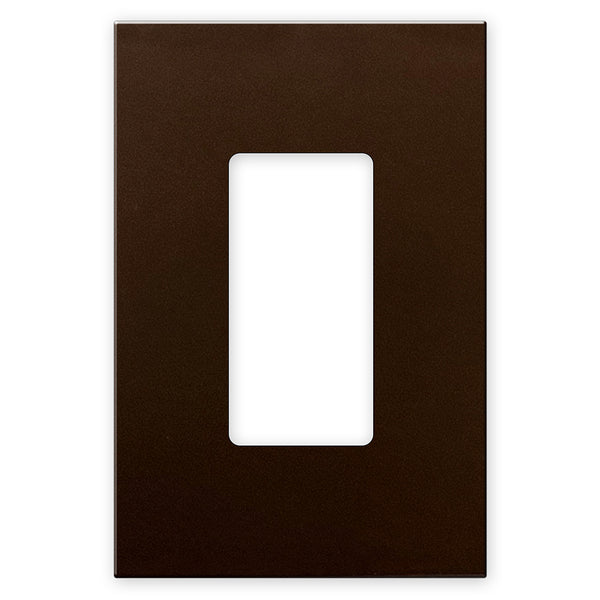 Screwless Oversized Bronze - 1 Rocker Wallplate