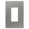 Screwless Oversized Stainless Steel - 1 Rocker Wallplate