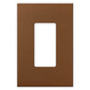 Screwless Oversized Brushed Copper - 1 Rocker Wallplate