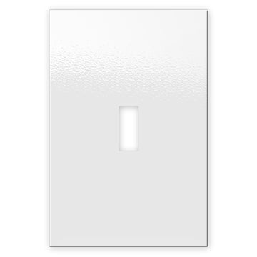 Screwless Oversized White - 1 Toggle Wallplate