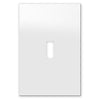 Screwless Oversized White - 1 Toggle Wallplate