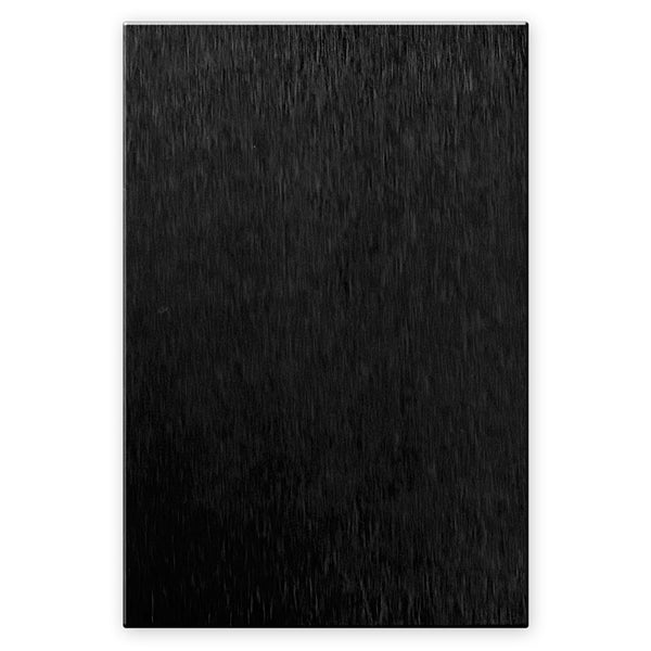Screwless Oversized Brushed Black - 1 Blank Wallplate