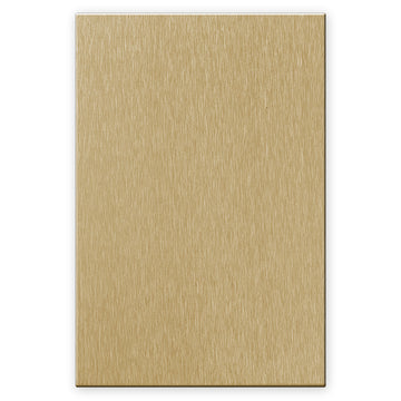 Screwless Oversized Brushed Gold - 1 Blank Wallplate