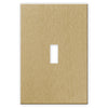 Screwless Oversized Brushed Gold - 1 Toggle Wallplate