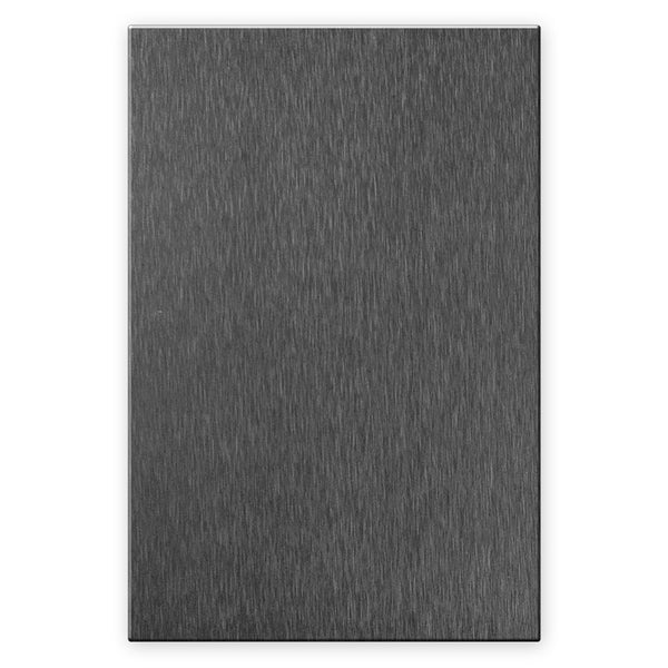 Screwless Oversized Brushed Gray - 1 Blank Wallplate