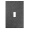 Screwless Oversized Brushed Gray - 1 Toggle Wallplate