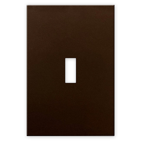 Screwless Oversized Bronze - 1 Toggle Wallplate