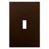 Screwless Oversized Bronze - 1 Toggle Wallplate
