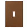 Screwless Oversized Brushed Copper - 1 Toggle Wallplate
