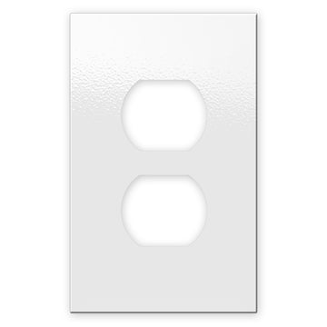 Screwless White - 1 Duplex Wallplate