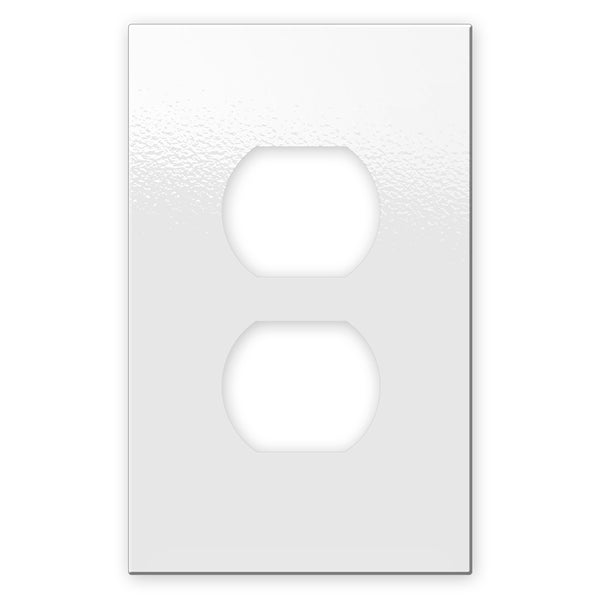 Screwless White - 1 Duplex Wallplate