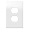 Screwless White - 1 Duplex Wallplate