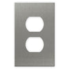 Screwless Stainless Steel - 1 Duplex Wallplate