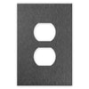 Screwless Oversized Brushed Gray - 1 Duplex Wallplate