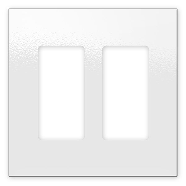 Screwless White - 2 Rocker Wallplate