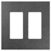 Screwless Brushed Gray - 2 Rocker Wallplate