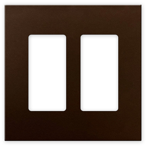 Screwless Bronze - 2 Rocker Wallplate