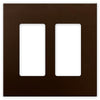 Screwless Bronze - 2 Rocker Wallplate
