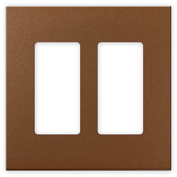 Screwless Copper - 2 Rocker Wallplate