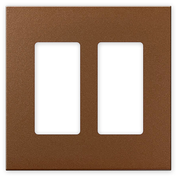 Screwless Copper - 2 Rocker Wallplate