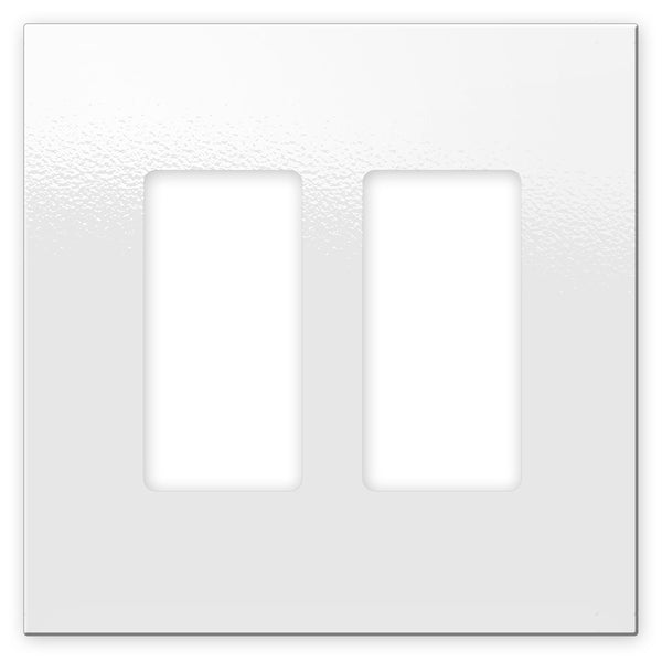 Screwless Oversized White - 2 Rocker Wallplate