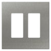 Screwless Oversized Stainless Steel - 2 Rocker Wallplate