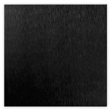 Screwless Oversized Brushed Black - 2 Blank Wallplate