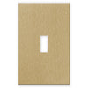 Screwless Brushed Gold - 1 Toggle Wallplate