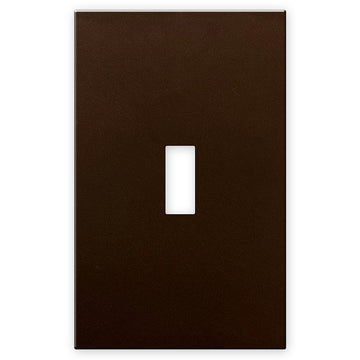 Screwless Bronze - 1 Toggle Wallplate