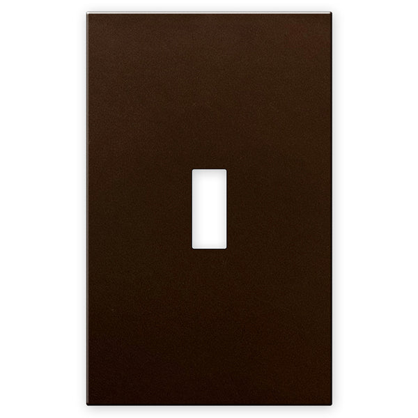 Screwless Bronze - 1 Toggle Wallplate